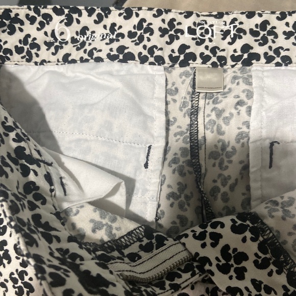 Cream and black women's shorts LOFT Ann Taylor size 6 original shorts EUC - Picture 3 of 16
